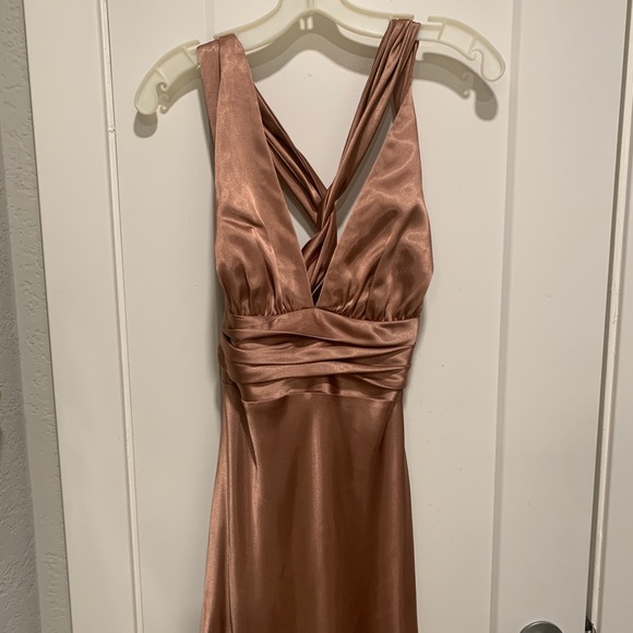 Bronze/neutral brown gown - Picture 2 of 2